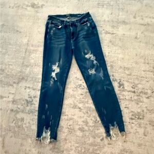 Judy Blue Midnight Distressed Skinny Jeans